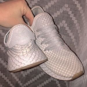 Grey Adidas shoes